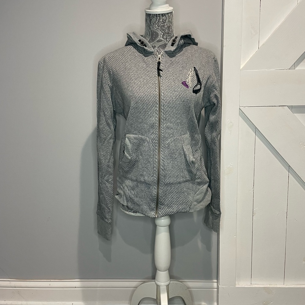 Volcom Gray Zip-Up Hoodie